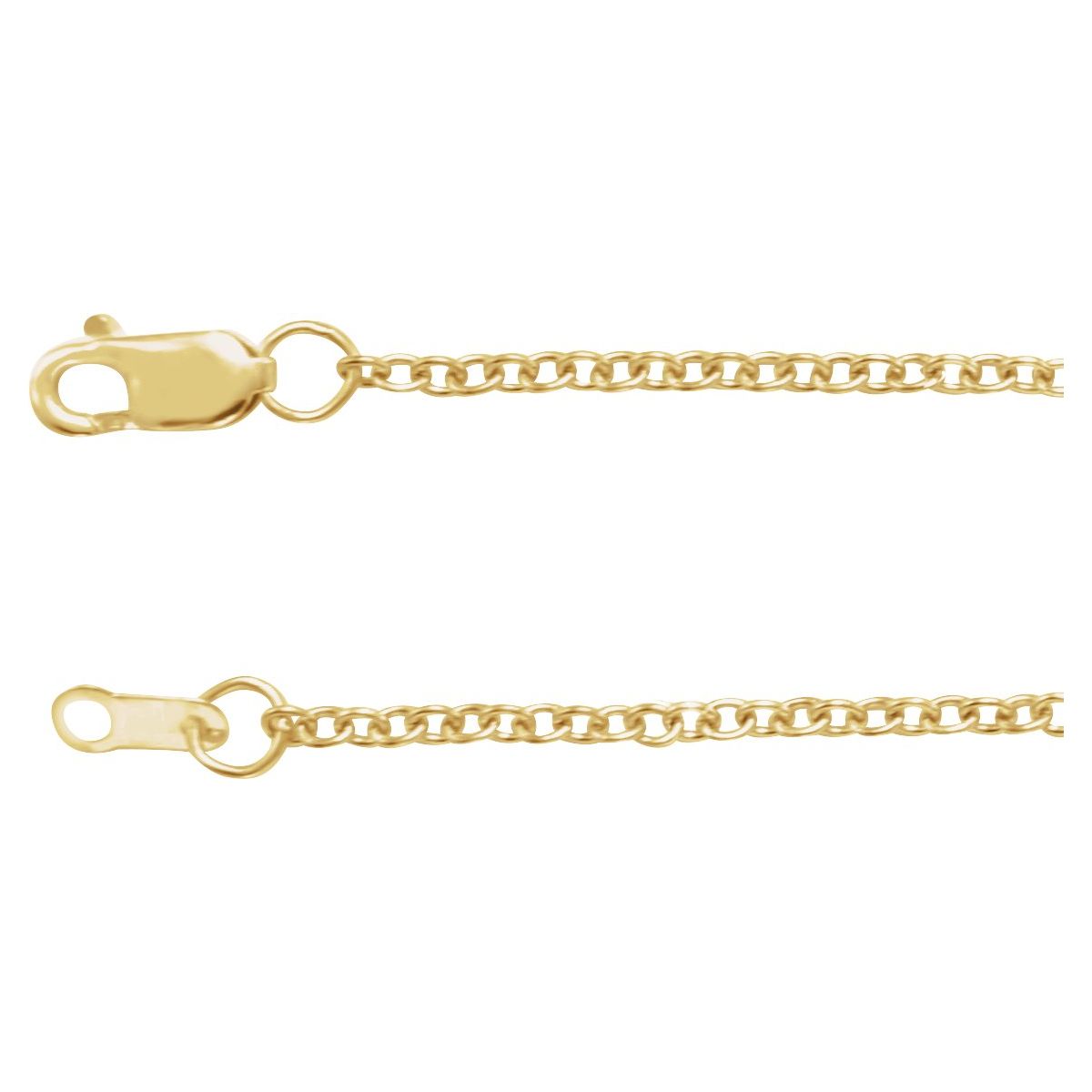 1.5 mm Cable Chain in 14k Yellow Gold-Filled
