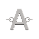 Initial Letter Connector  (Silver or Gold Plated)