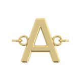 Initial Letter Connector  (Silver or Gold Plated)