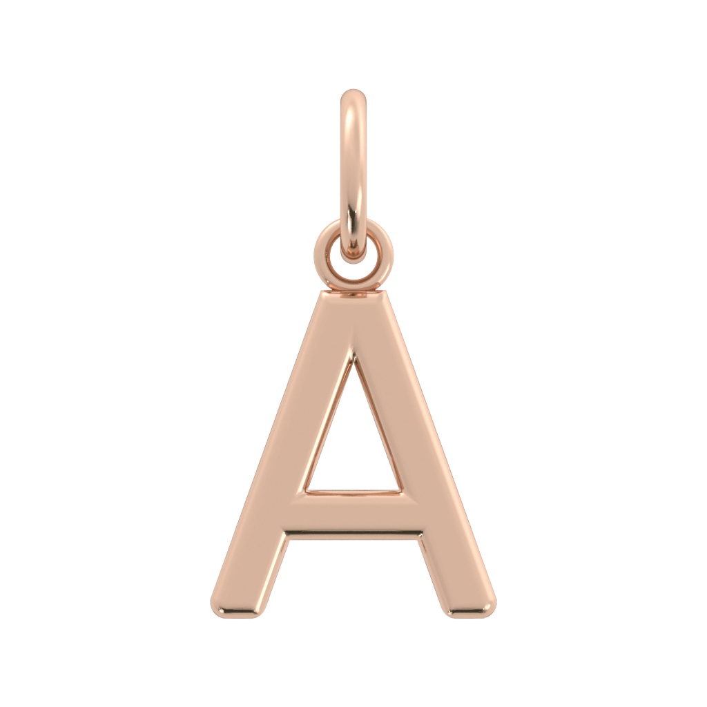 Initial Letter Charm  (14k Gold)