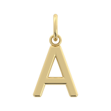 Initial Letter Charm  (Silver or Gold Plated)