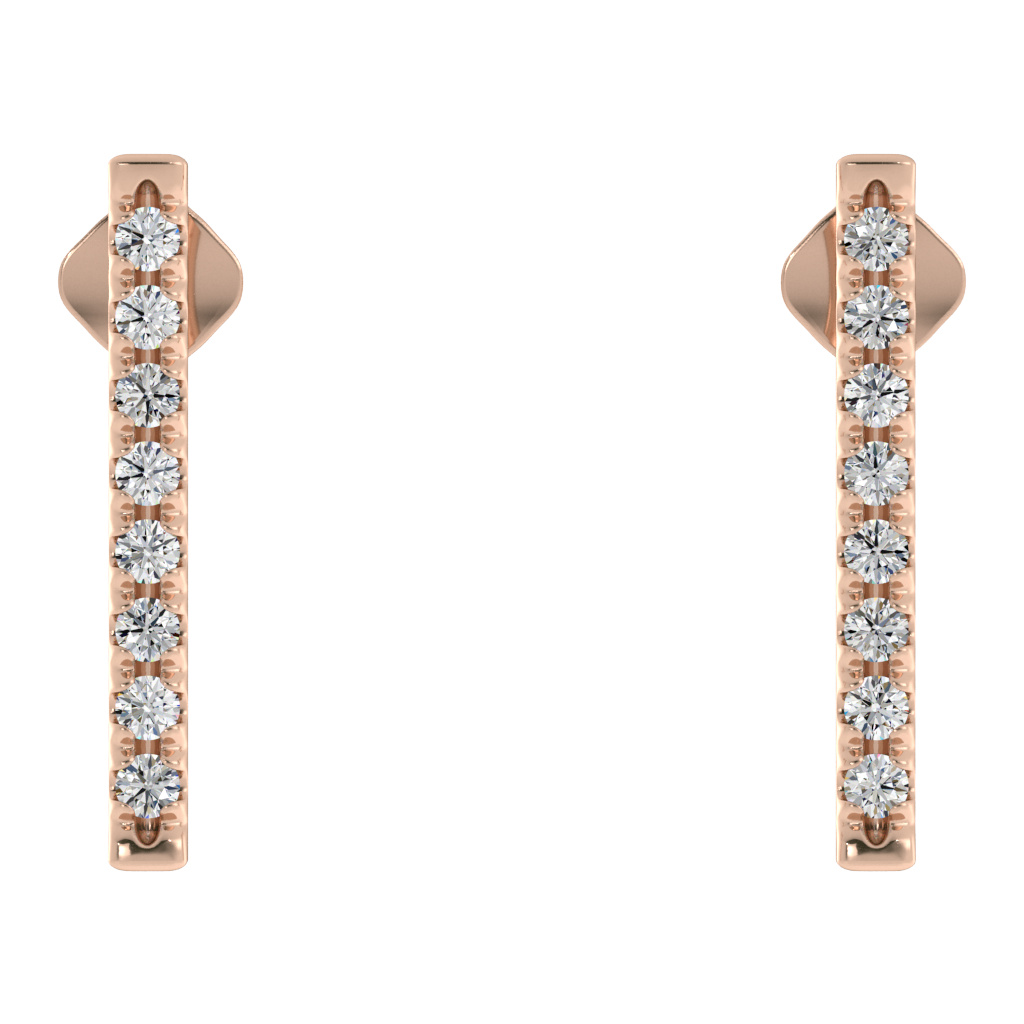 Radiance Diamond Bar Earrings