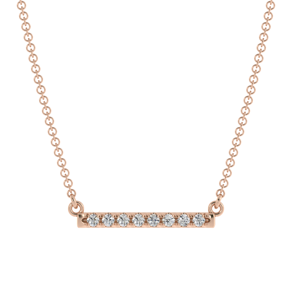 Radiance Horizon Diamond Bar Pendant