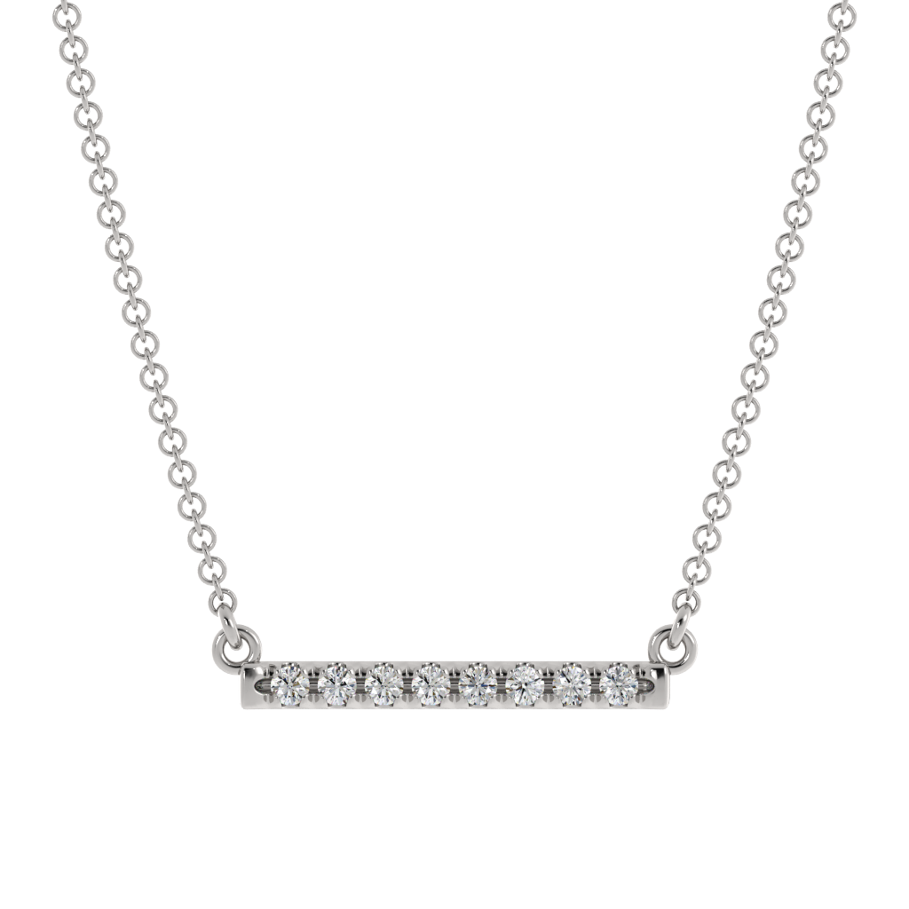 Radiance Horizon Diamond Bar Pendant