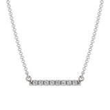 Horizontal Diamond Bar Necklace