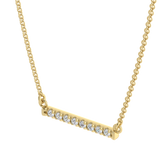 Horizontal Diamond Bar Necklace