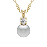 Pearl and Diamond Pendant