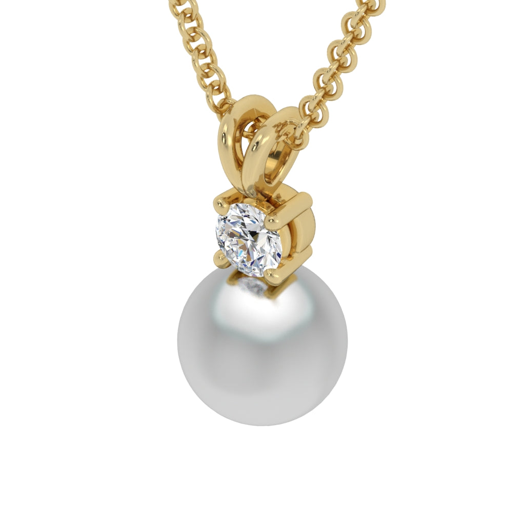 Pearl and Diamond Pendant