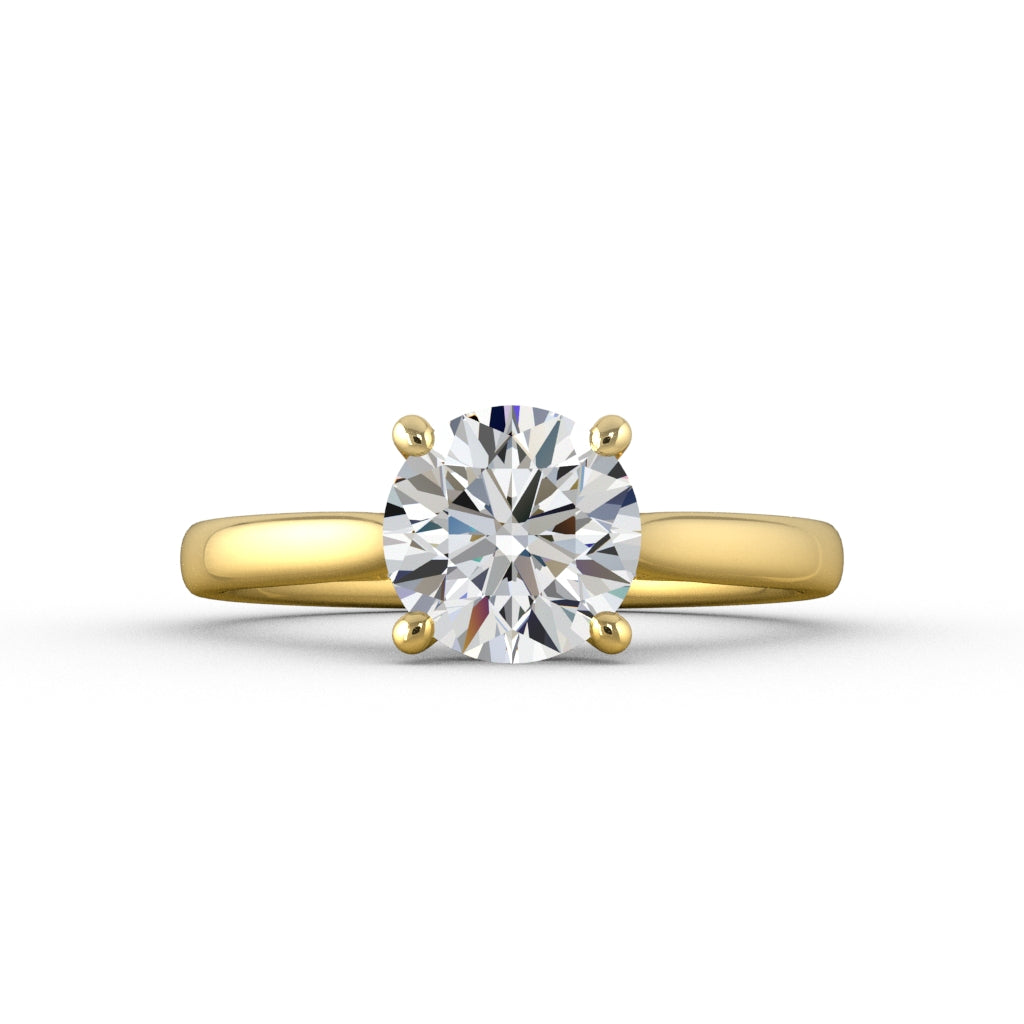 Sacred — Round center, yellow gold