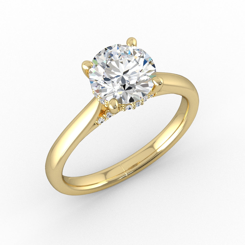 Sacred — Round center, yellow gold