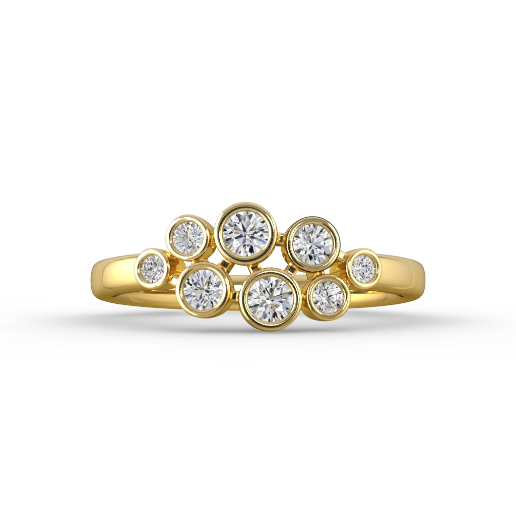 Bubble Ring — yellow gold