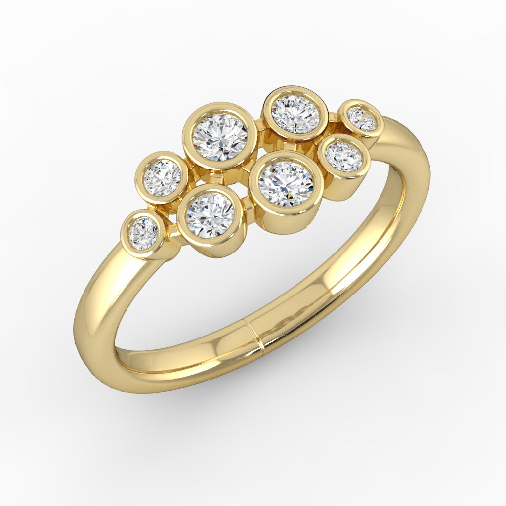 Bubble Ring — yellow gold