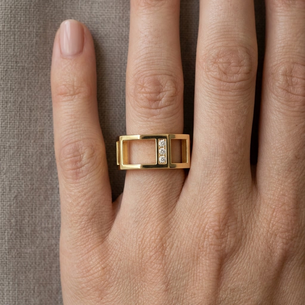 Ajax — yellow gold, on the hand