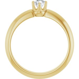 Aurelise — Round center, yellow gold