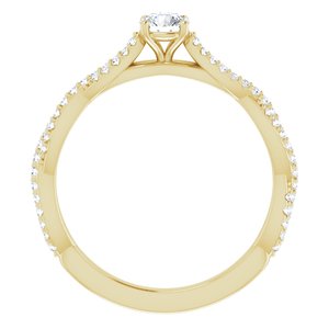 Beatrisse — Round center, yellow gold