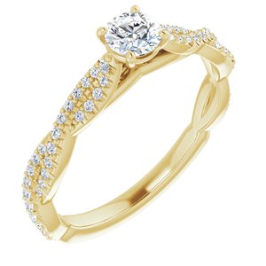 Beatrisse — Round center, yellow gold