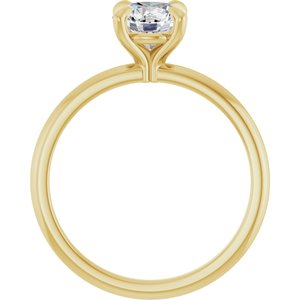 Avelaine — Round center, yellow gold