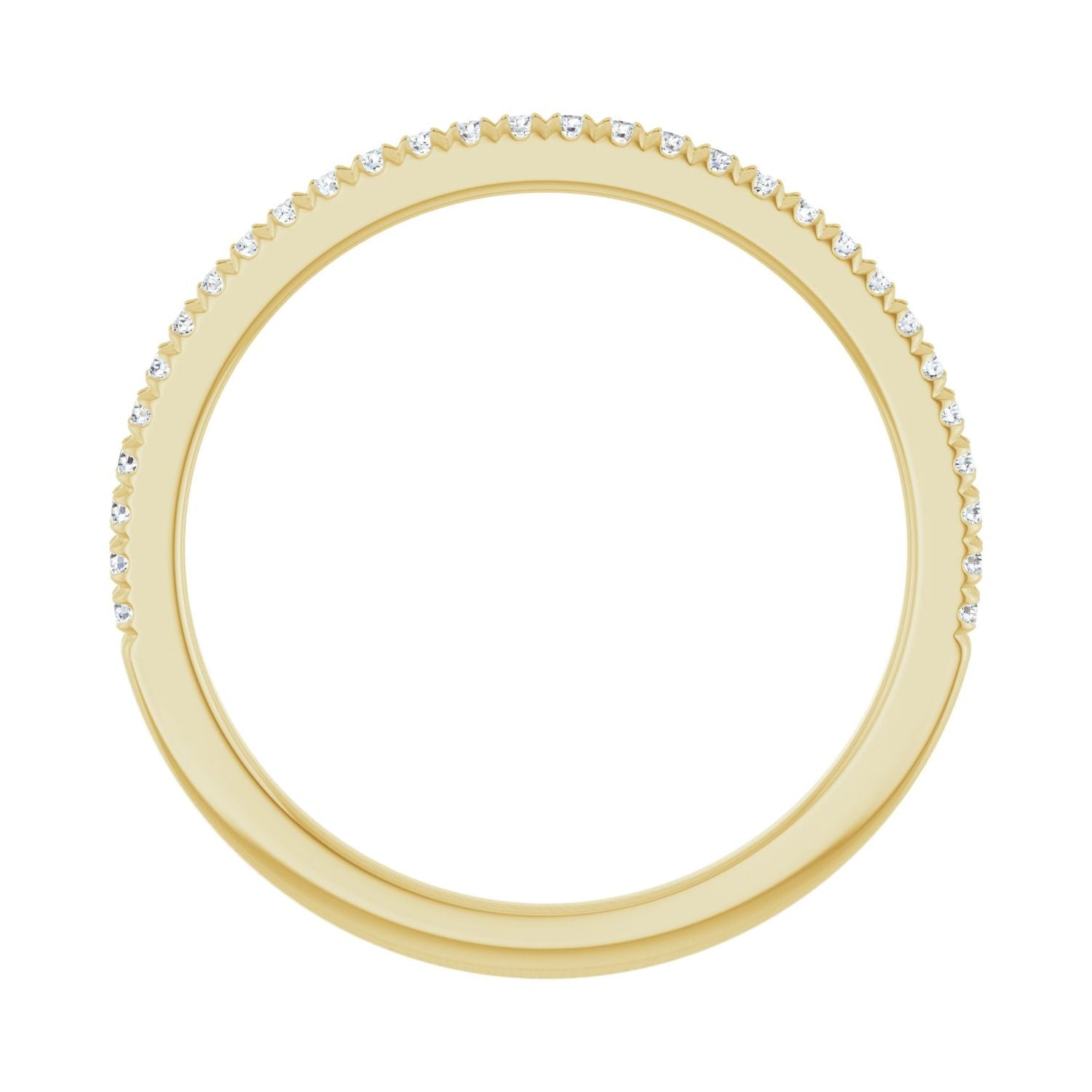 Promenade — 1 mm · 1/6 ctw, yellow gold