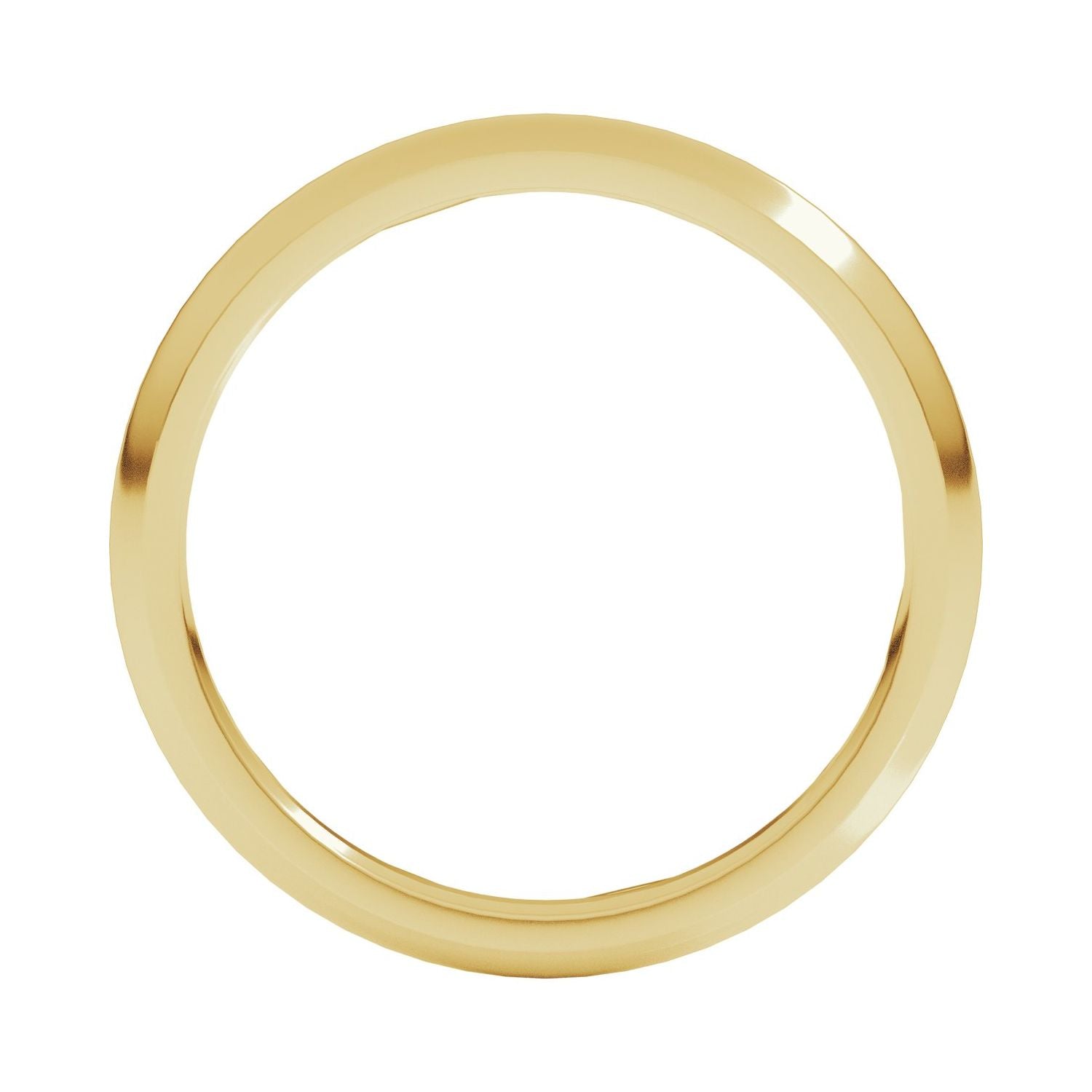 Half Round Comfort-Fit Band — Standard · 2 mm, yellow gold