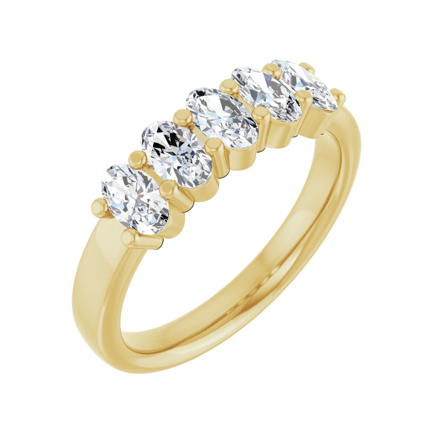 Ascend — Oval · 5 x 3 mm · 1 1/4 ctw, yellow gold