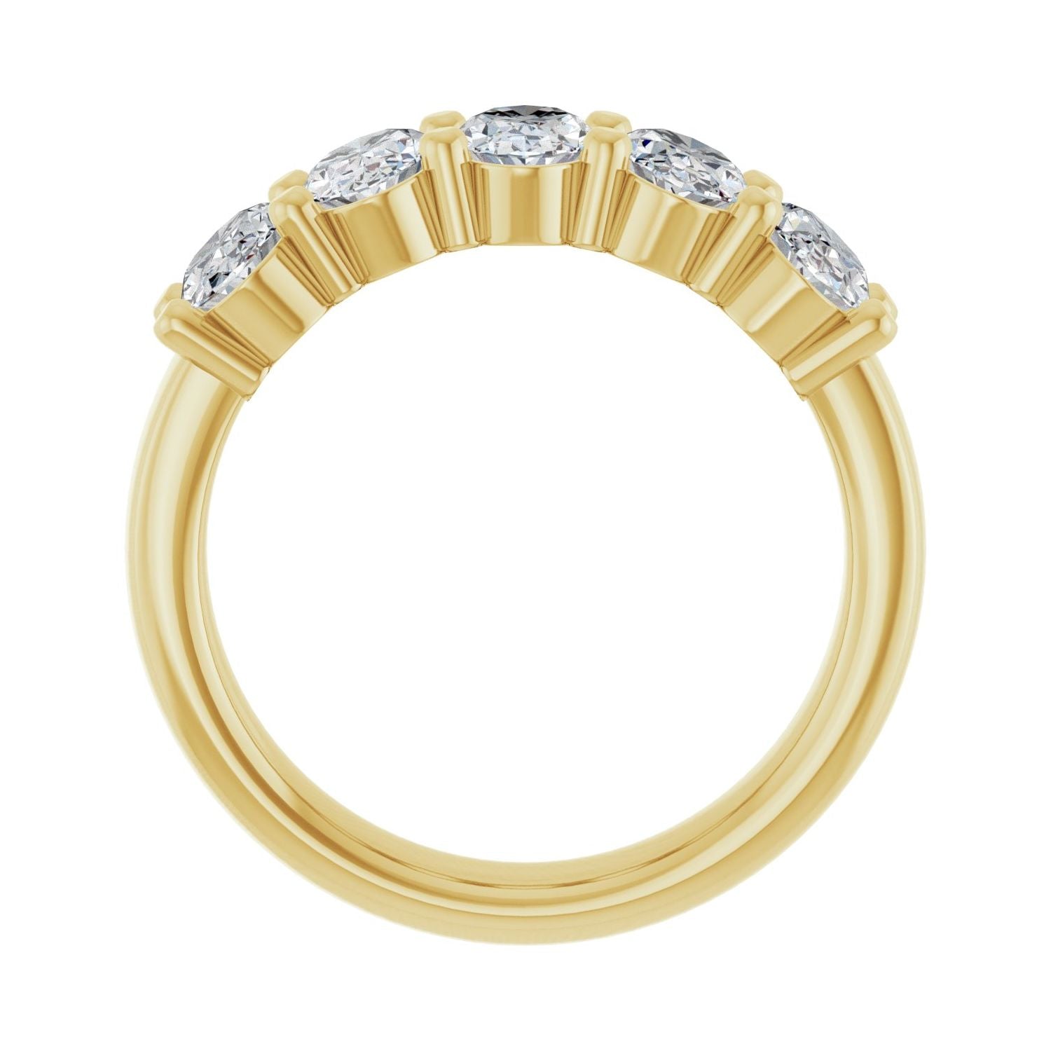Ascend — Oval · 6 x 4 mm · 2 1/2 ctw, yellow gold