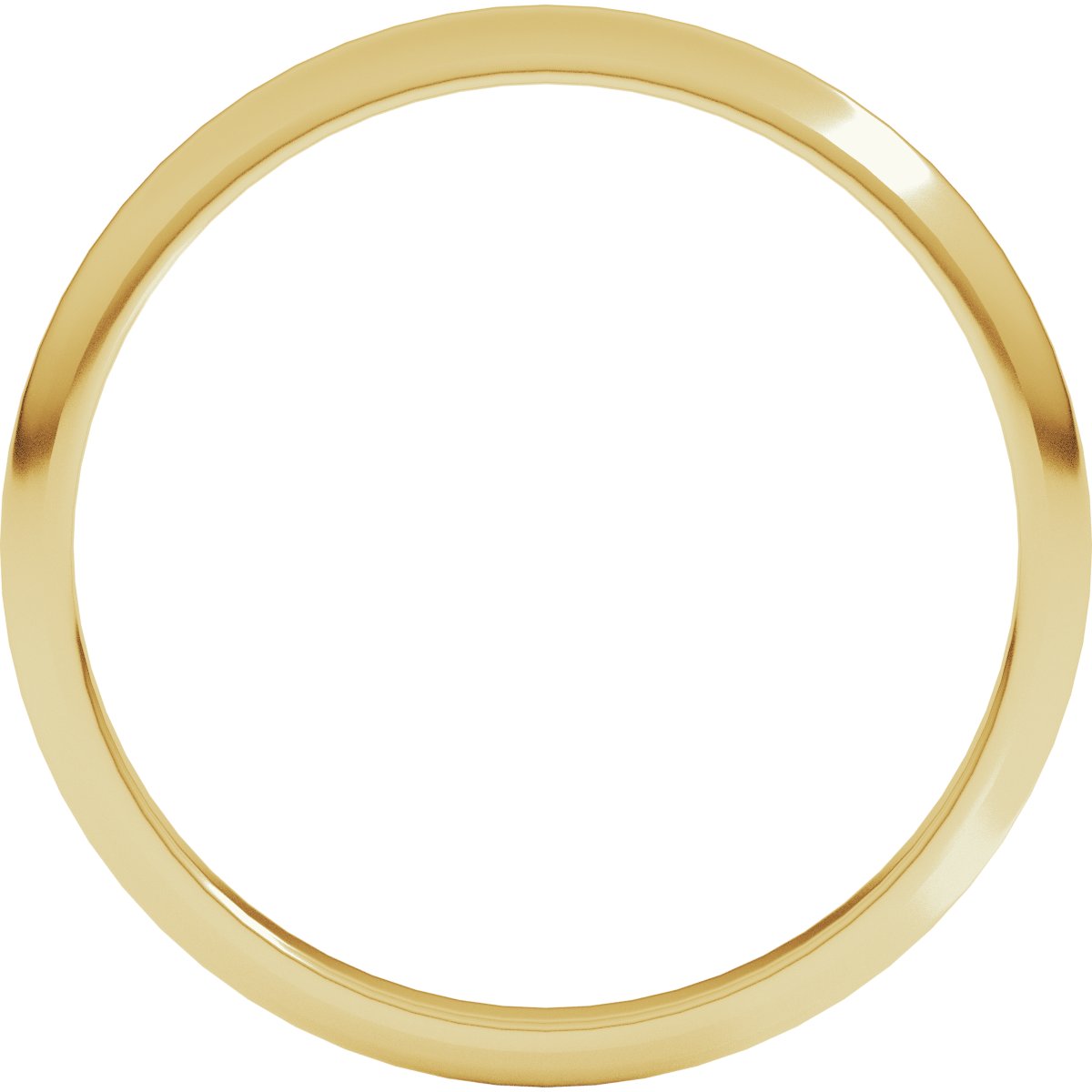 Half Round Band — Standard · 2 mm, yellow gold