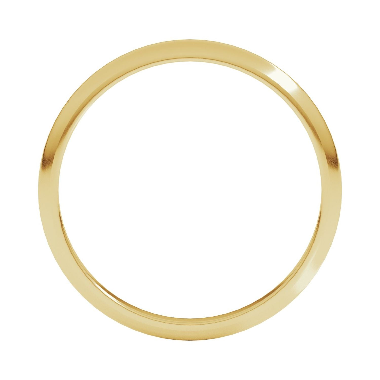 Half Round Band — Standard · 2 mm, yellow gold
