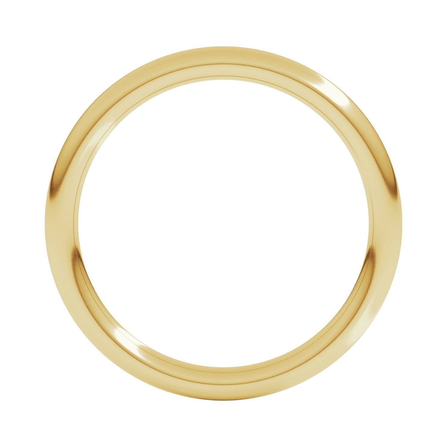 Full Round Comfort-Fit Band — 2 mm, yellow gold