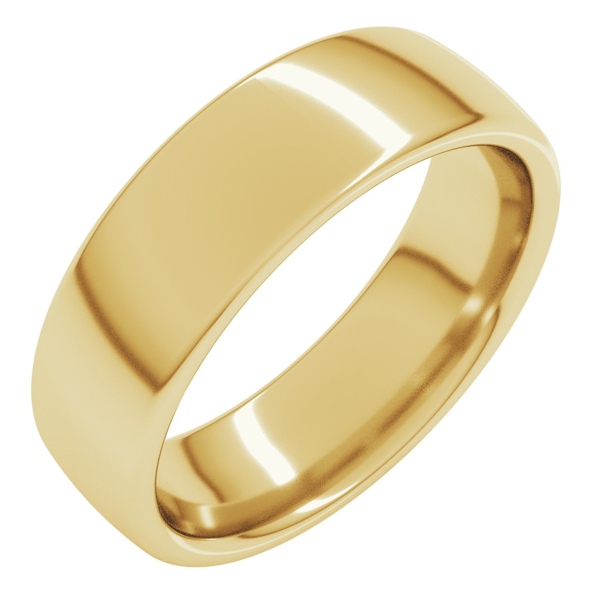 European Comfort-Fit Band — Standard · 6 mm, yellow gold
