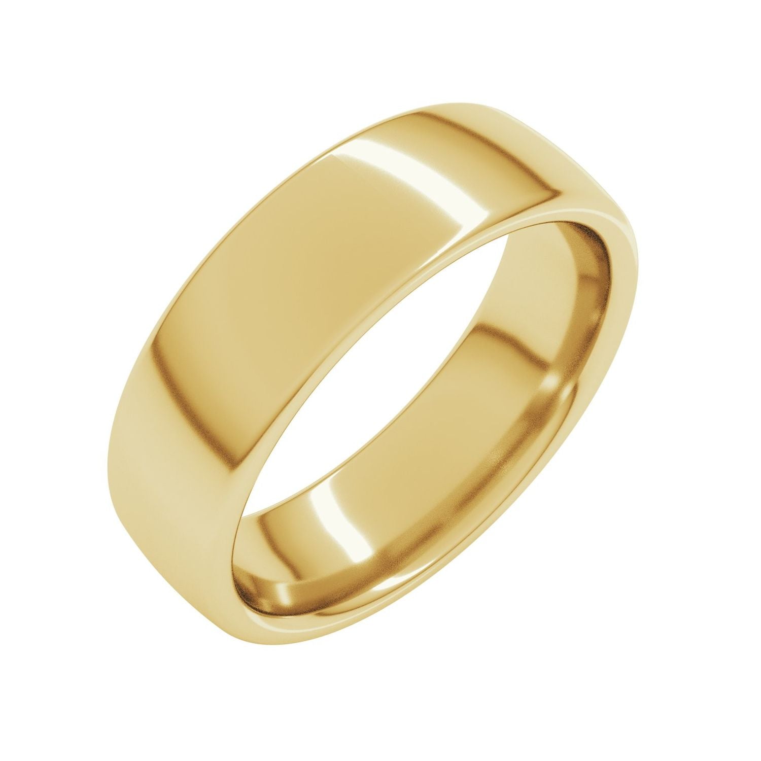 European Comfort-Fit Band — Standard · 6 mm, yellow gold