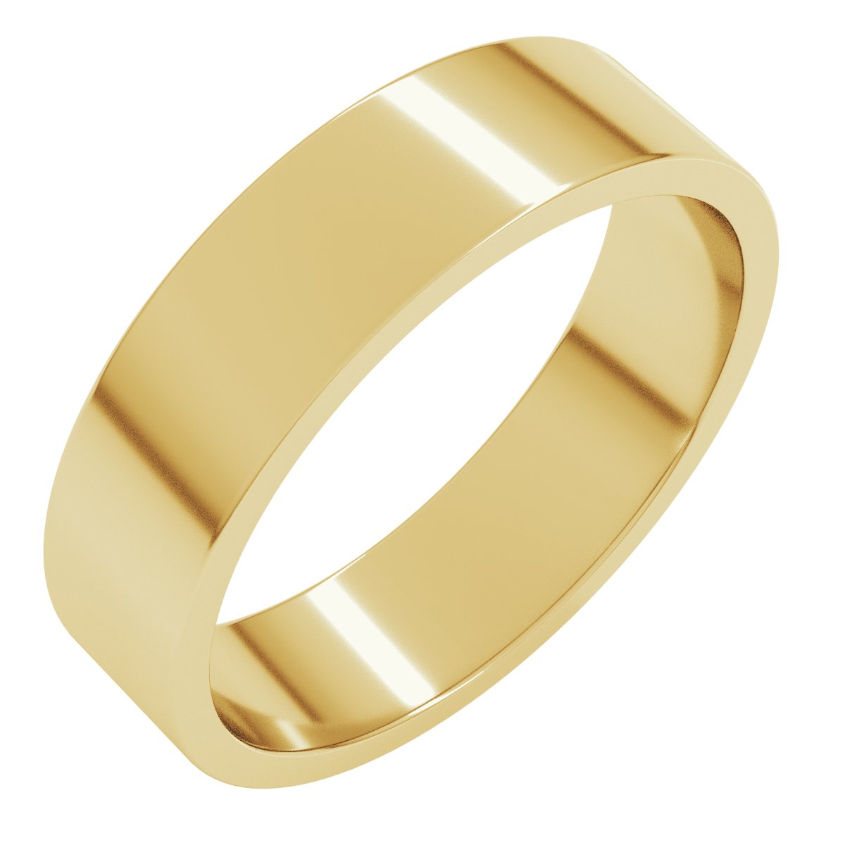 Flattop — Standard · 5 mm, yellow gold