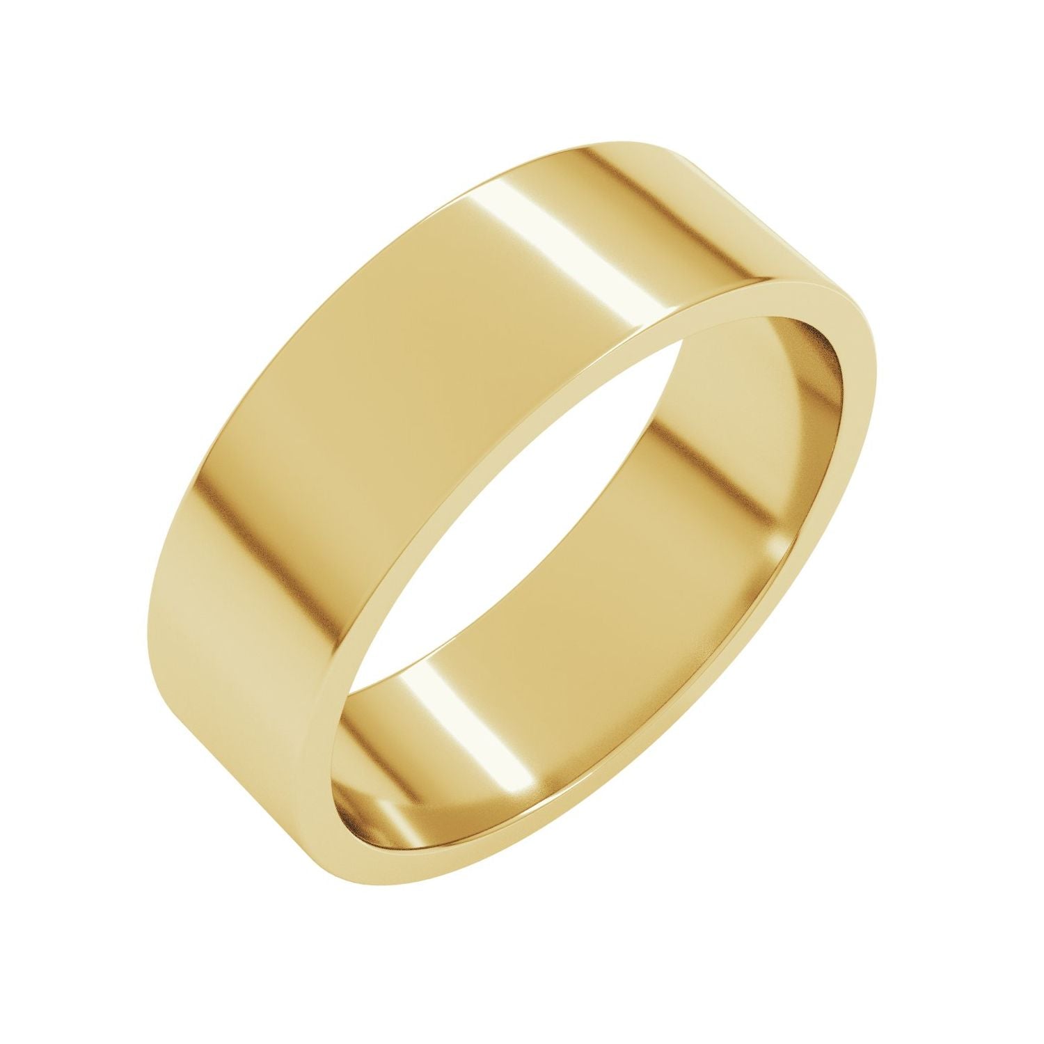 Flat Band — Standard · 6 mm, yellow gold