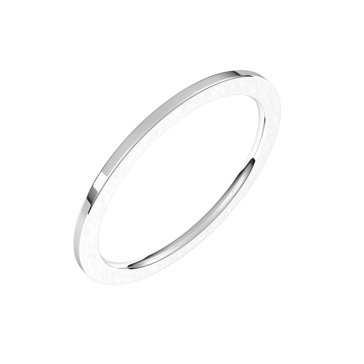 Plateau — Standard · 1 mm, white gold