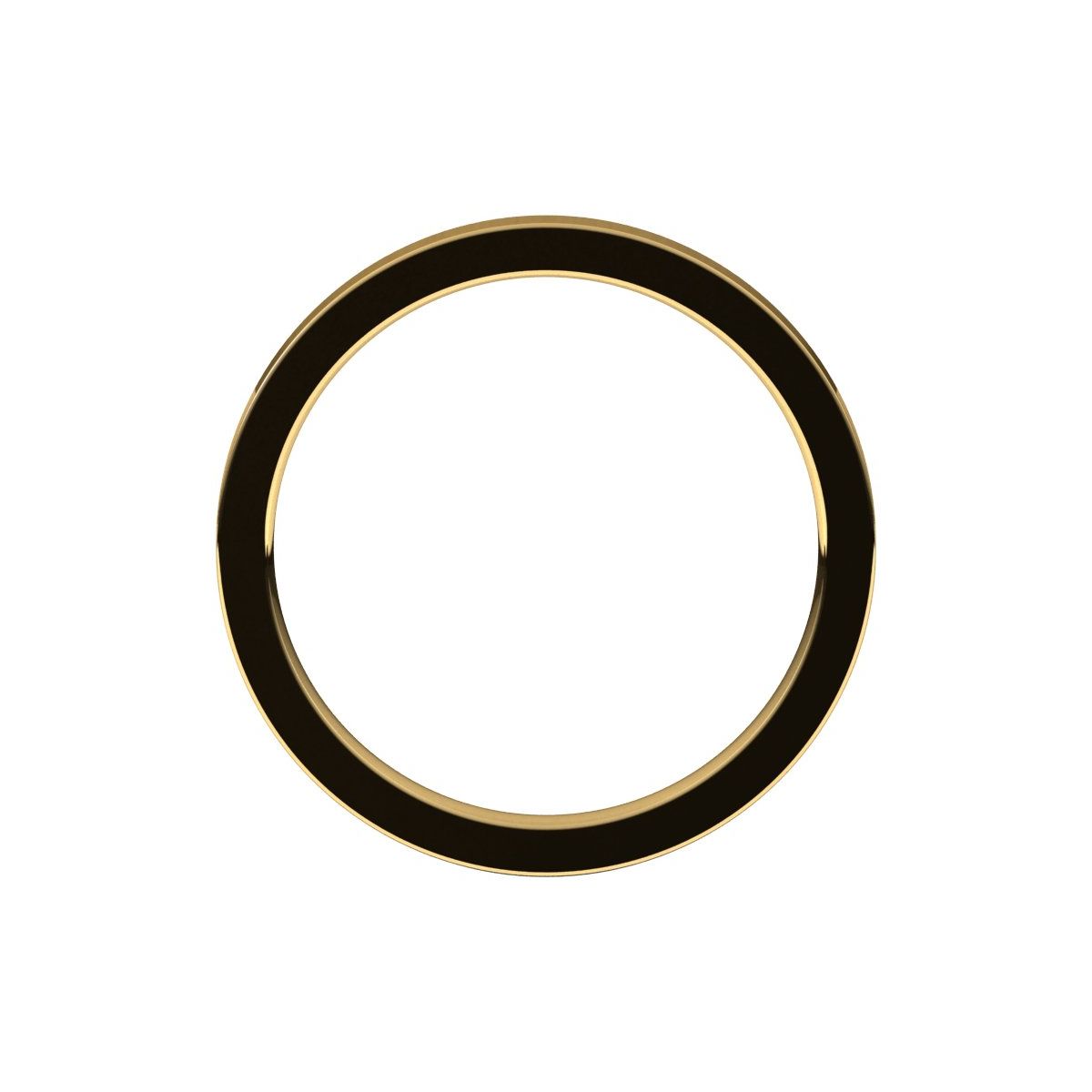 Flat Comfort-Fit Band — Standard · 2 mm, yellow gold