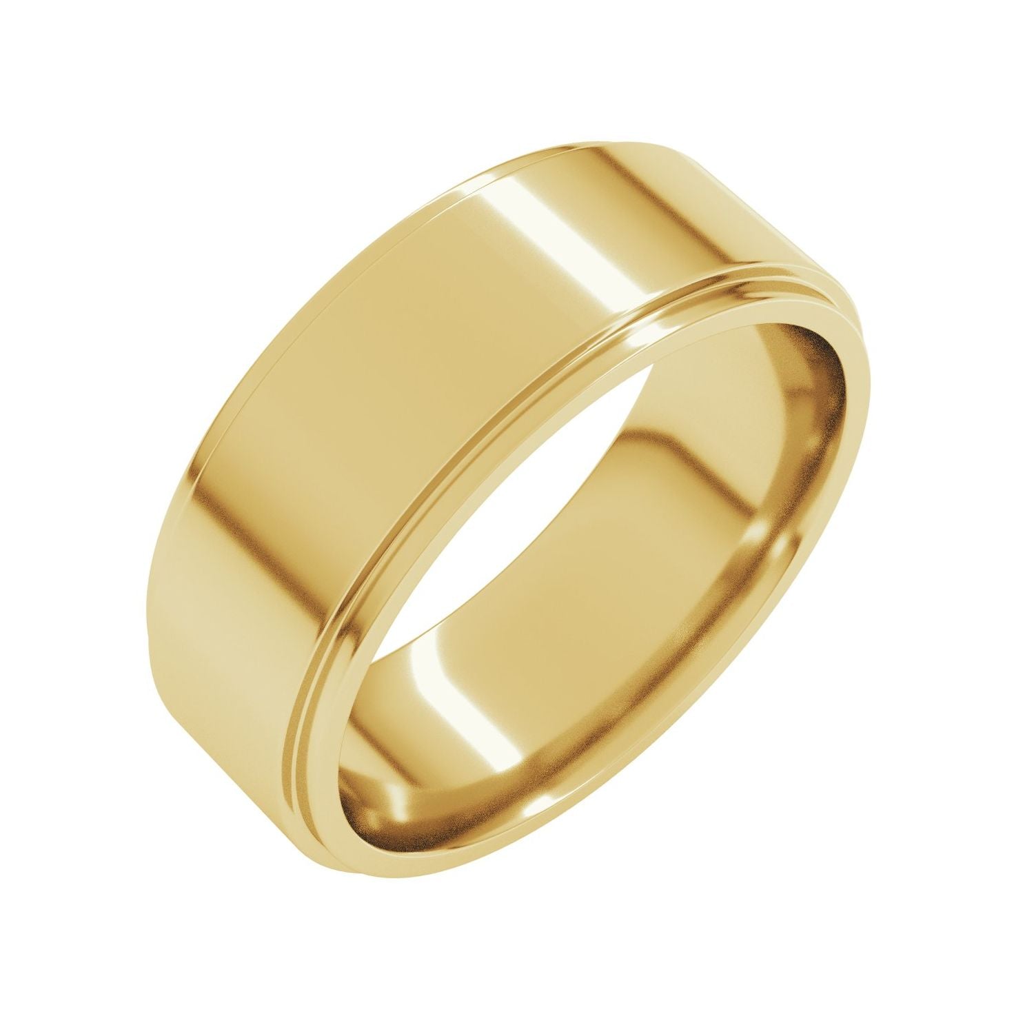 Outcrop — Comfort fit · 7 mm, yellow gold