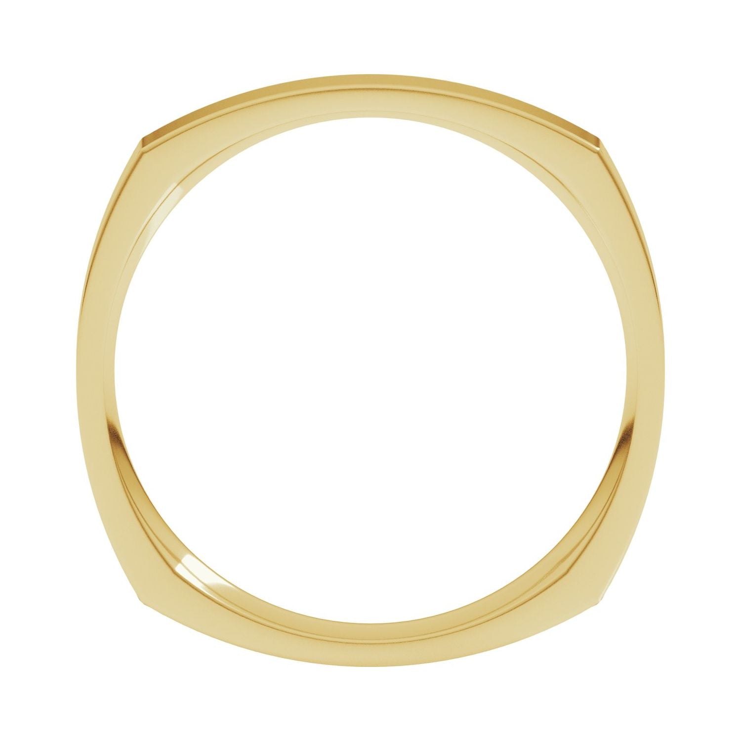 Square Comfort-Fit Band — 2.5 mm, yellow gold