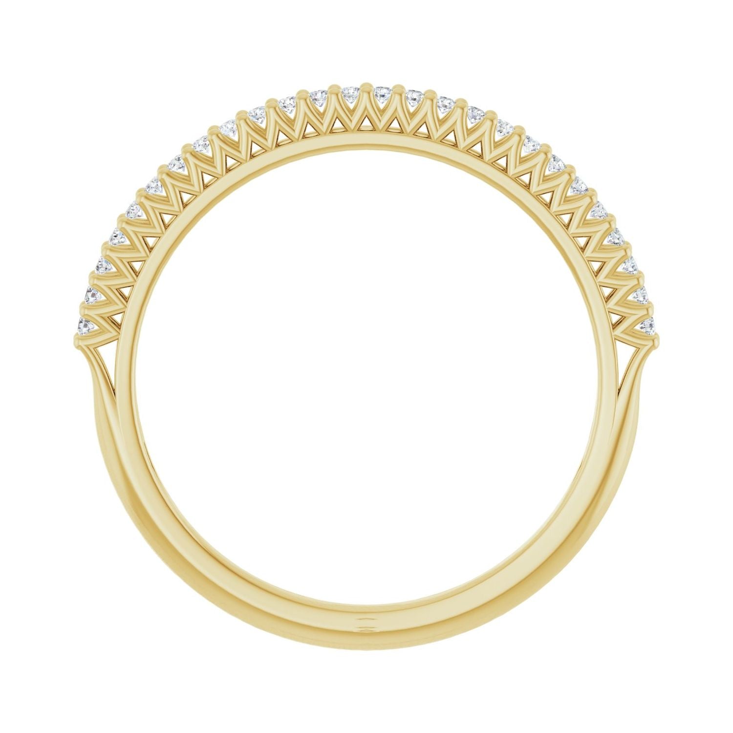 Maren — Round · 1 mm · 1/8 ctw, yellow gold