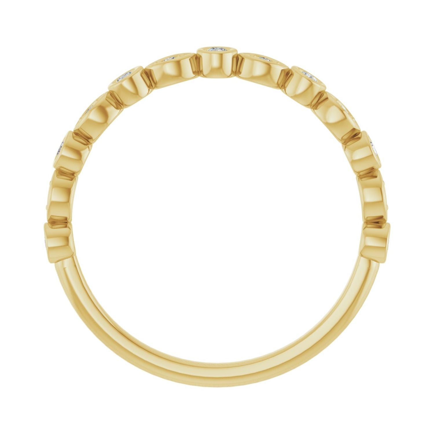 Quinn — Round · 1.5 mm · 1/8 ctw, yellow gold