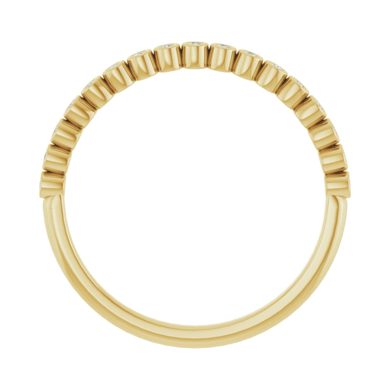 True — Round · 1 mm · 0.08 ctw, yellow gold