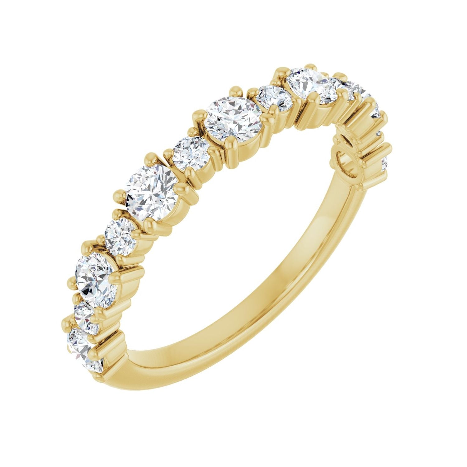 Sage — Round · 3 mm · 3/4 ctw, yellow gold