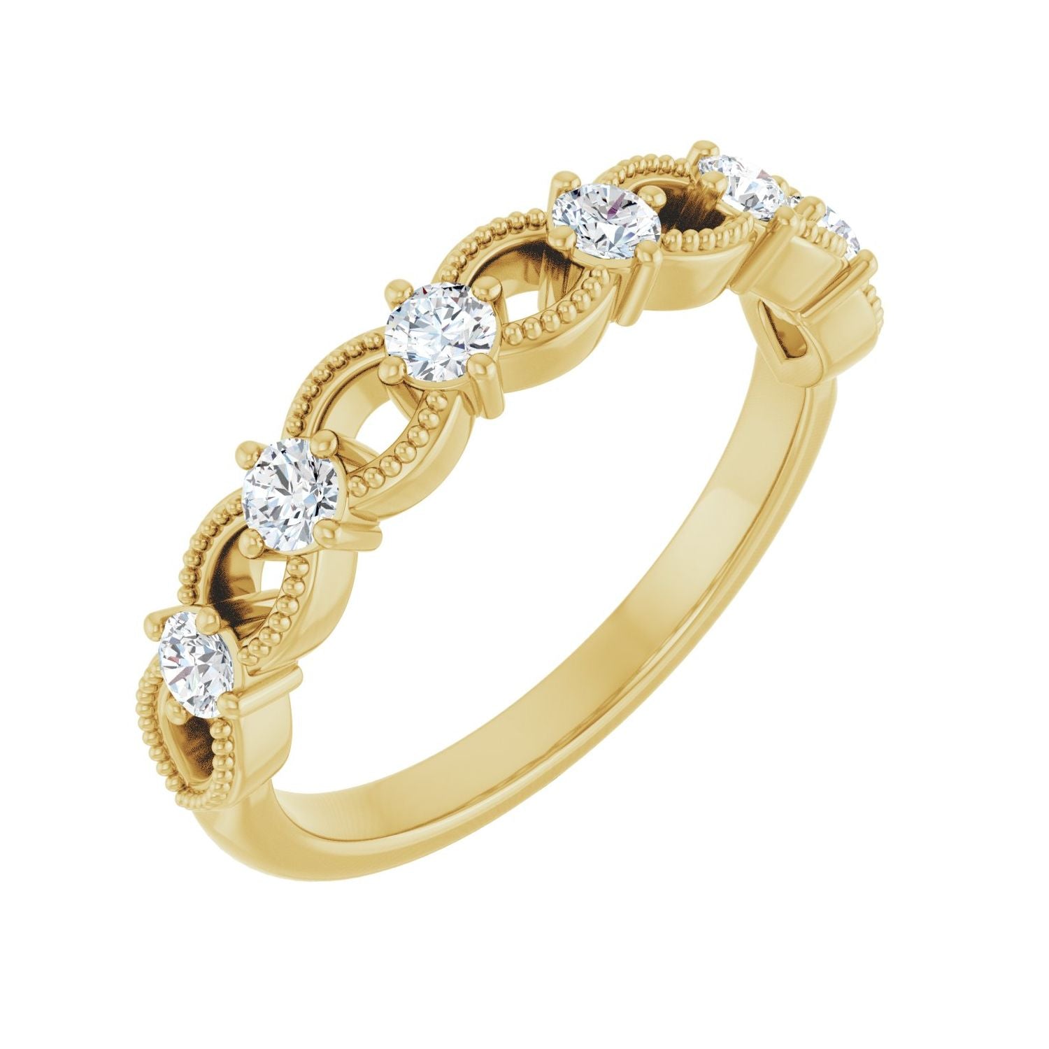 Serene — Round · 2.5 mm · 1/3 ctw, yellow gold