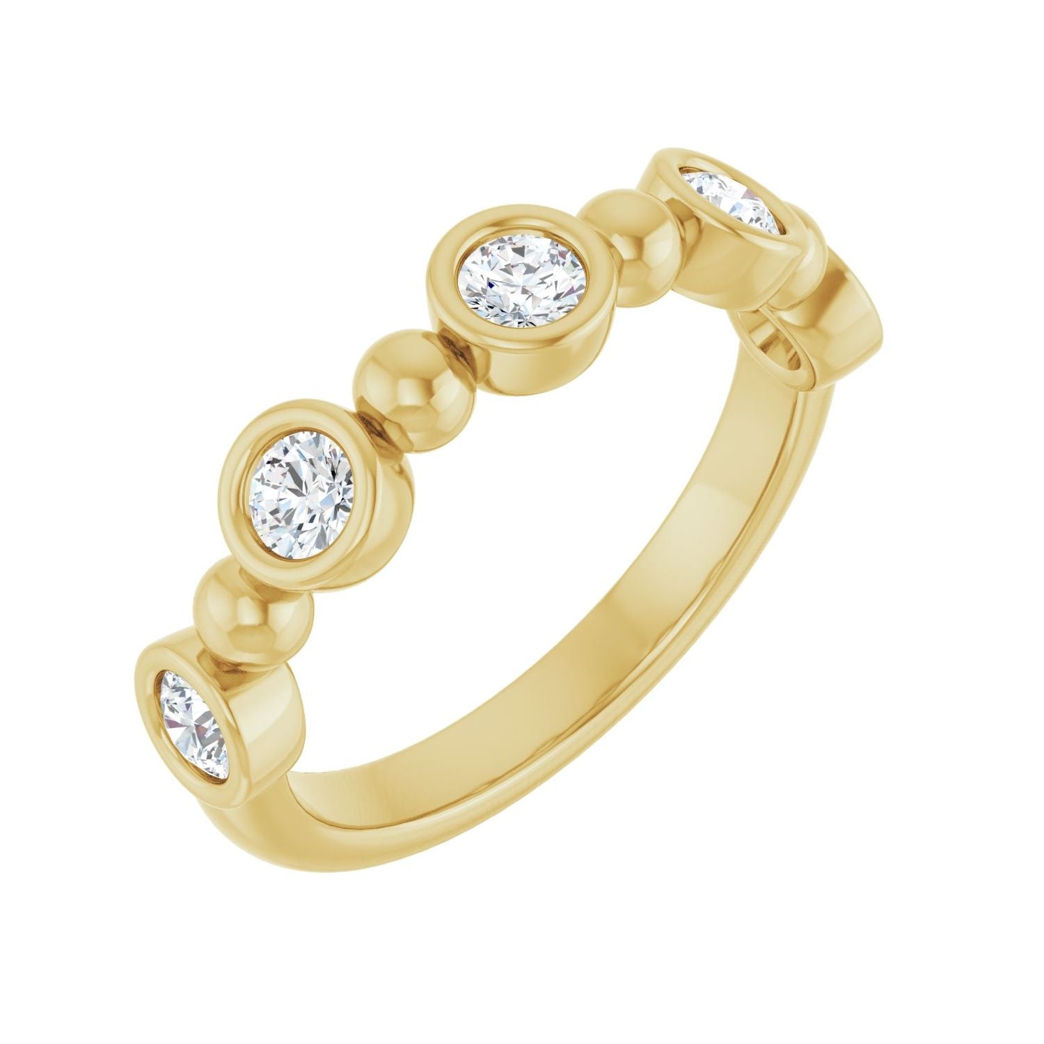 Stella — Round · 3 mm · 1/2 ctw, yellow gold