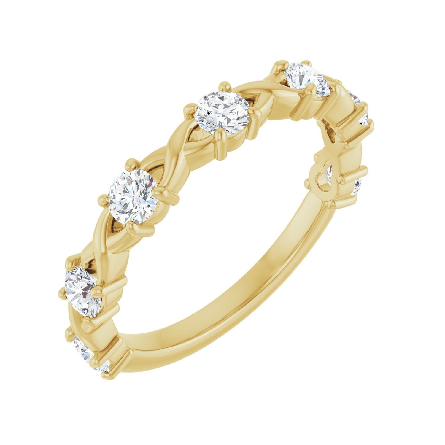 Devotion — Round · 3 mm · 5/8 ctw, yellow gold