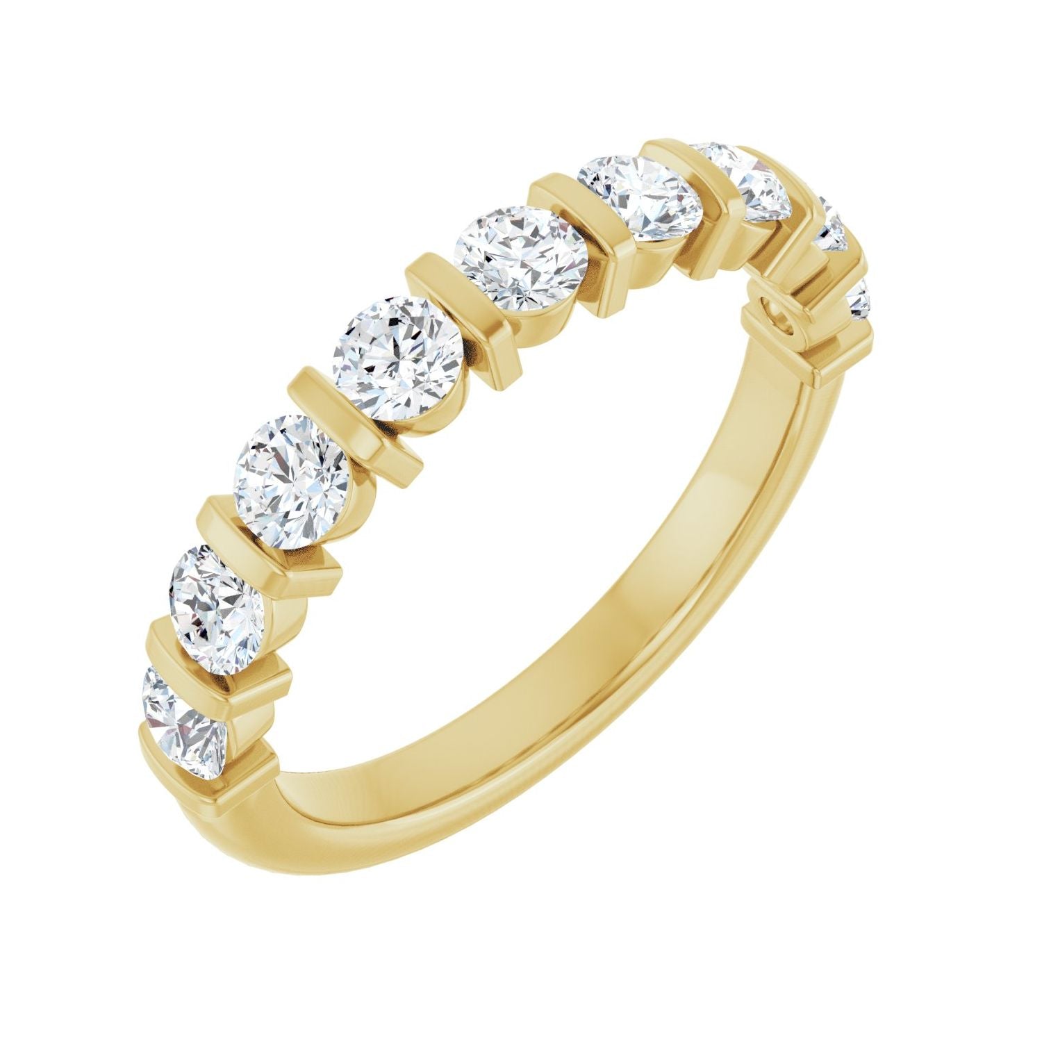 Wynn — Round · 3 mm · 9/10 ctw, yellow gold