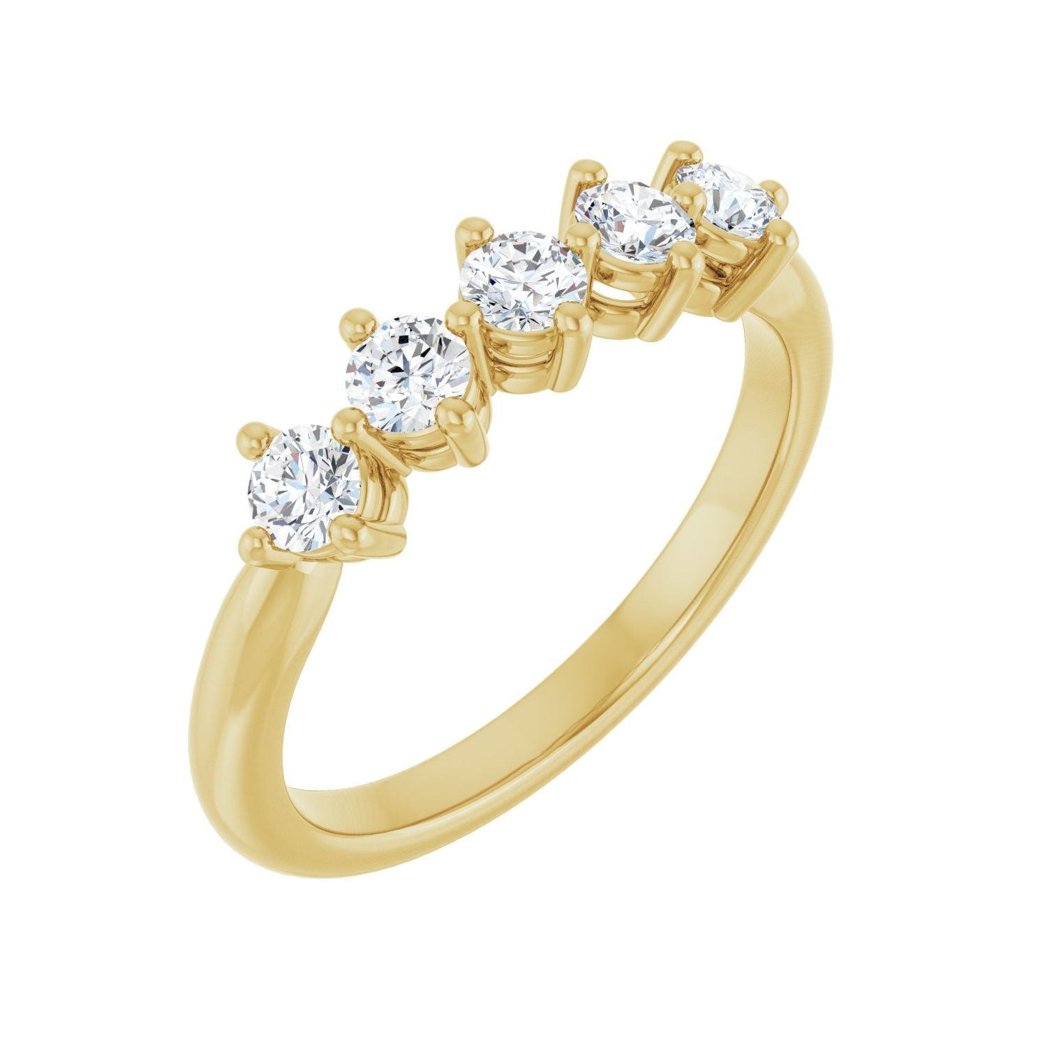 Margot — Round · 3 mm · 1/2 ctw, yellow gold