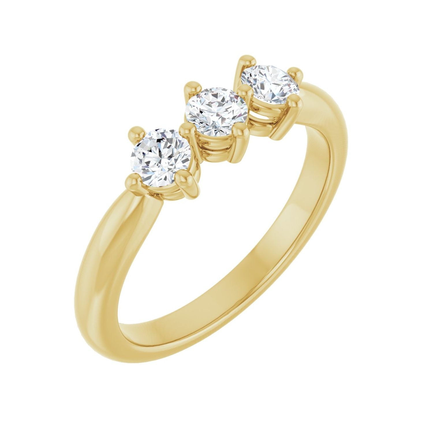 Lark — Round · 3.5 mm · 1/2 ctw, yellow gold