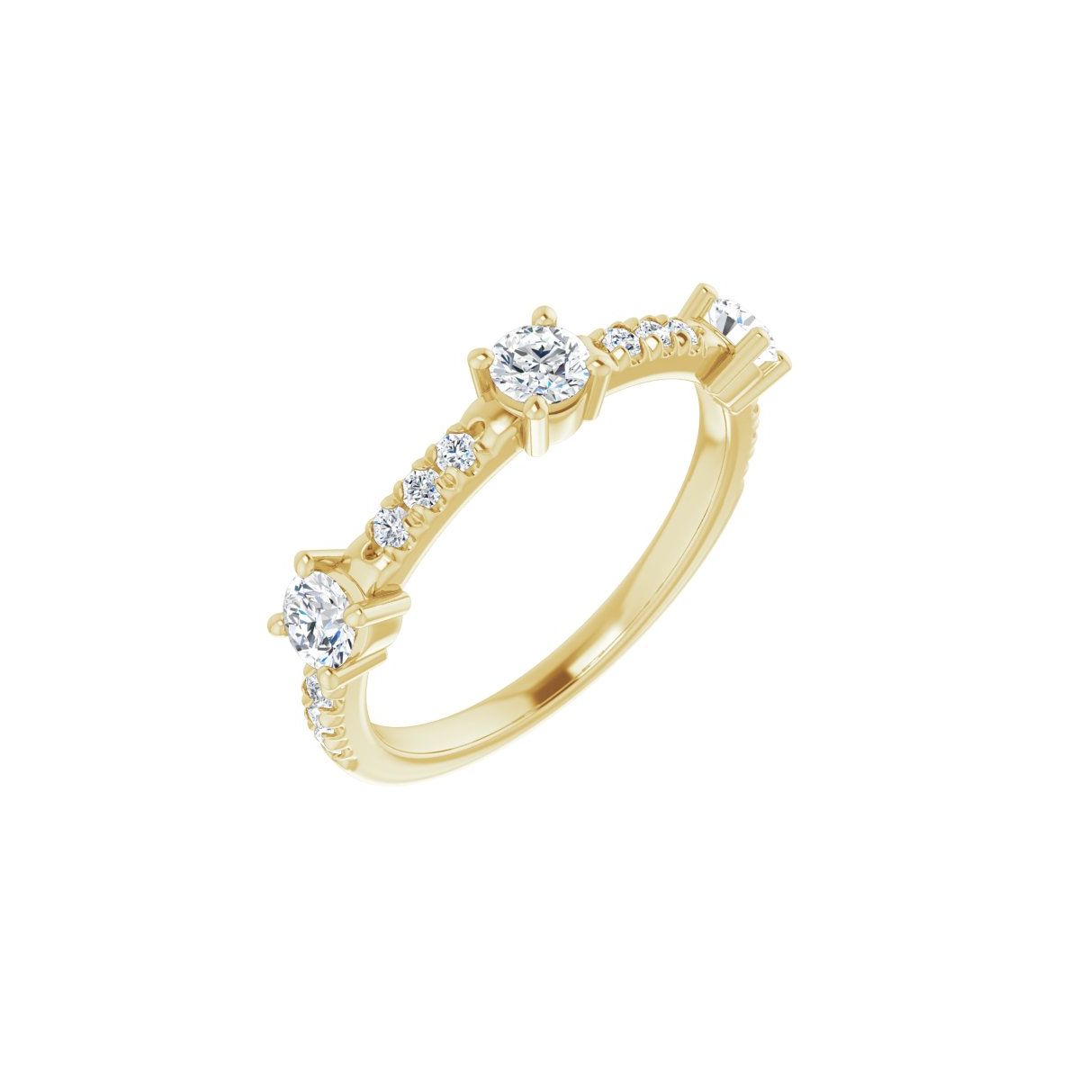 Solene — Round · 3.4 mm · 5/8 ctw, yellow gold