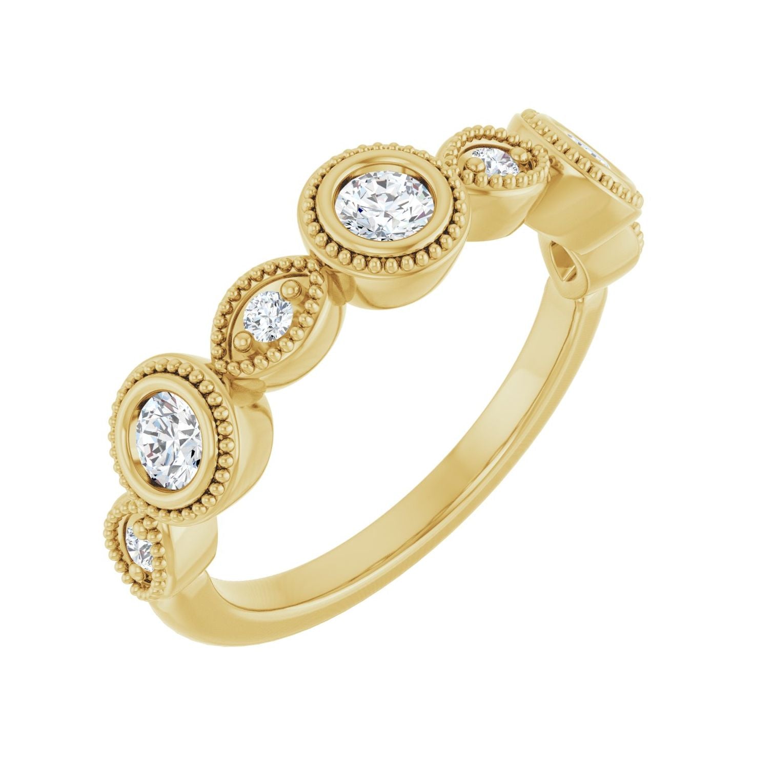 Dear — Round · 3.2 mm · 3/8 ctw, yellow gold