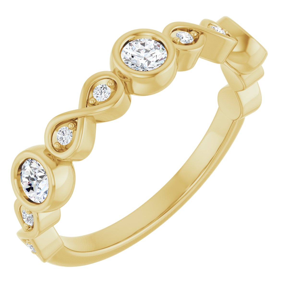 Ever — Round · 3 mm · 1/3 ctw, yellow gold