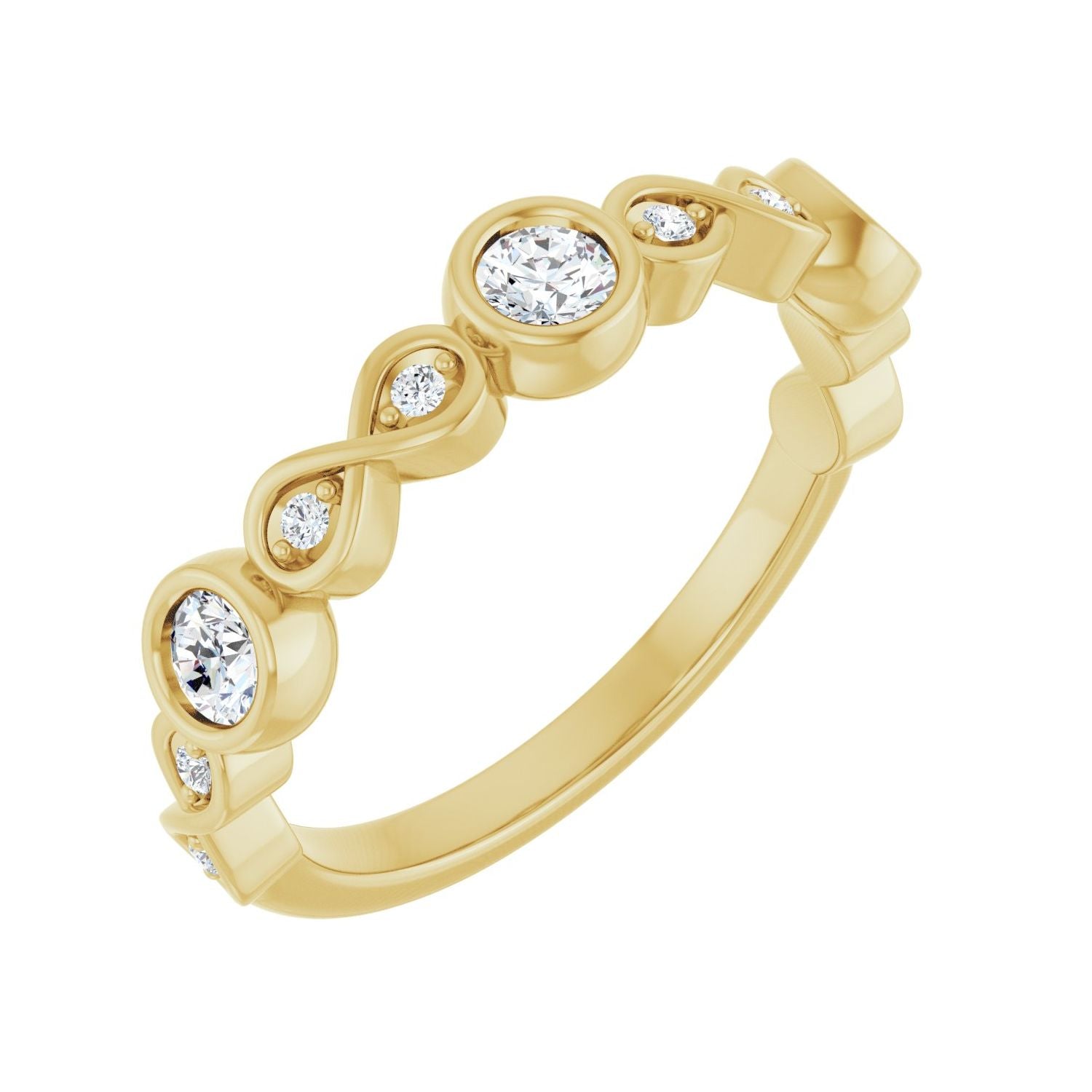 Ever — Round · 3 mm · 1/3 ctw, yellow gold